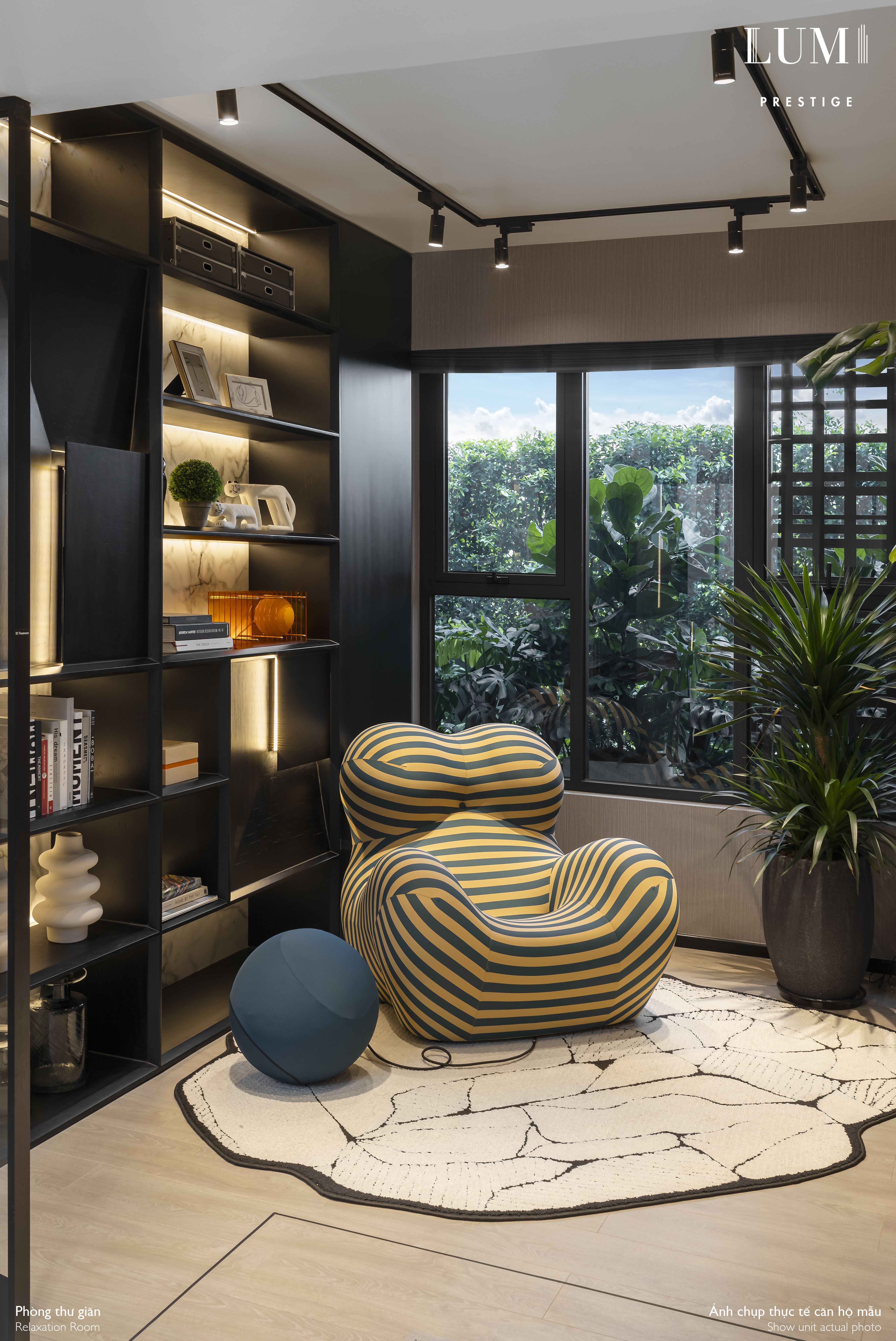 Bán căn hộ chung cư tòa LUMI Prestige 1 bàn giao full nội thất hướng tây 54.5m2/2PN, 2WC view đẹp